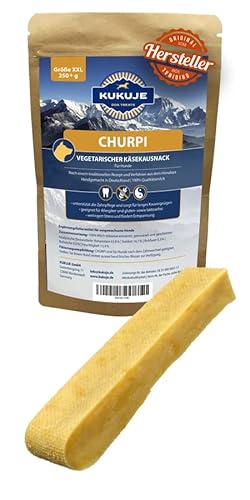 Kukuje Churpi 250 g- Das Stück Himalaya für deinen Hund - Kauknochen aus Hartkäse Käseknochen Kauspielzeug Kaustange Hundekäse von KUKUJE DOG TREATS