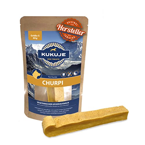 Kukuje Churpi 60 g- Das Stück Himalaya für deinen Hund - Kauknochen aus Hartkäse Käseknochen Kauspielzeug Kaustange Hundekäse von KUKUJE DOG TREATS