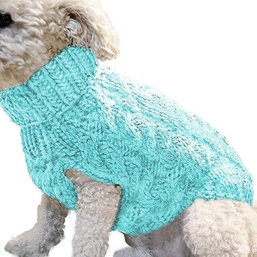 Warmer Hundepullover, Winterkleidung, Rollkragen, gestrickt, Haustier, Katze, Welpenkleidung, Kostüm für kleine Hunde, Chihuahua, Outfit, Pullover, Weste von KUOCA