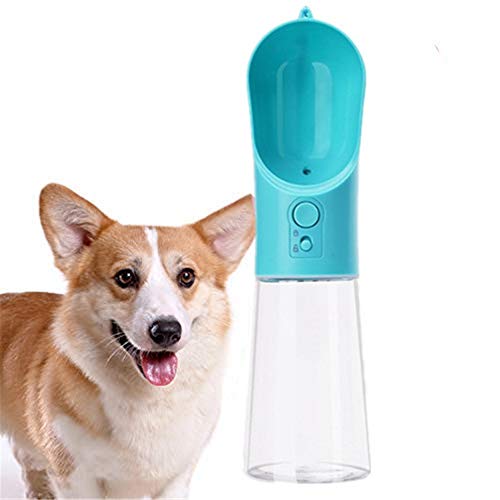 KUOZEN Hundetrinkflasche für Unterwegs Trinkflasche Hunde für Unterwegs Pet Outdoor Travel Wasserspender Reisewasserflasche Für Hunde Blue von KUOZEN