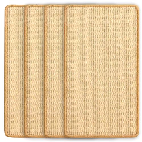 KUWUNG 4 Stück Kratzmatte Katze, 50x25cm Kratzbretter Katze, Sisal Teppich Katzen Kratzbrett, Kratzteppich Katzenkratzmatte, Kratzbrett Wand,Katzenkratzbretter für Schützt Teppiche Sofas und Wände KUWUNG 4 Stück Kratzmatte Katze, 50x25cm Kratzbretter Katze, Sisal Teppich Katzen Kratzbrett, Kratzteppich Katzenkratzmatte, Kratzbrett Wand,Katzenkratzbretter für Schützt Teppiche Sofas und Wände von KUWUNG