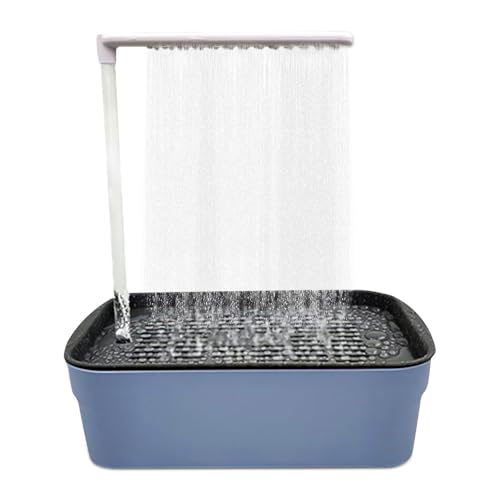 KUWUNG Vogeldusche Wellensittich, Vogel Badewanne, Vogelduschkabine automatische Vogelbadewanne - Automatischer, Betriebene Lovebirds Bath Fountain Pet Cage Accessoires Für Innenbad von KUWUNG