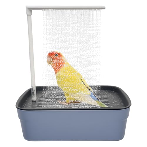 KUWUNG Wellensittich Dusche, Vogeldusche Wellensittich Automatische, Elektrische Wellensittich Badewanne, Vogel Dusche, Haustierbad mit Zirkulierender Wasserdusche, Multifunktionaler Vogeldusche von KUWUNG