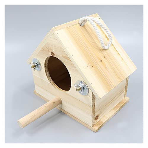 KUYWLMKMZZ Vogelträger Natürliches Vogelhaus Kleiner Vogelkäfig Robuster und langlebiger Vogelträger Outdoor Hängender Vogelhaus Haustierzubehör (Color : A) von KUYWLMKMZZ