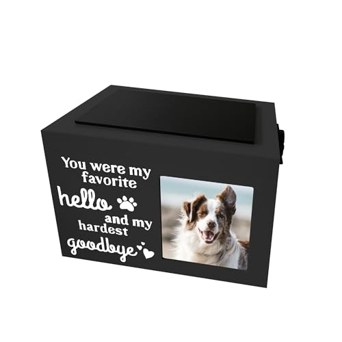 KWCLTH Personalisierte Haustier Urne Hund oder Katze Asche Holz Haustier Gedenkstätte Verschiedene Haustier Urne Fotobox Haustier Urne Fotorahmen Schloss Keepsake KWCLTH Personalisierte Haustier Urne Hund oder Katze Asche Holz Haustier Gedenkstätte Verschiedene Haustier Urne Fotobox Haustier Urne Fotorahmen Schloss Keepsake von KWCLTH
