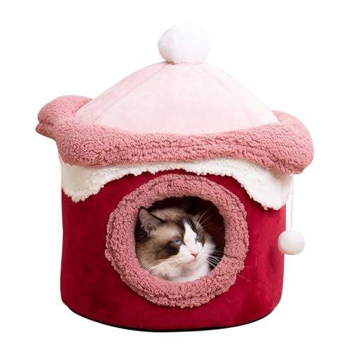 Warmes Katzenbett Multifunktional Vier Jahreszeiten Plüsch Niedlich Kratzbaum Loch Schlafen Bett Welpenhaus für Katzen Warmes Katzenbett Multifunktional Vier Jahreszeiten Plüsch Niedlich Kratzbaum Loch Schlafen Bett Welpenhaus für Katzen von KWCLTH