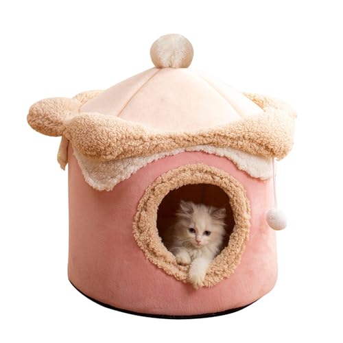 Warmes Katzenbett Multifunktional Vier Jahreszeiten Plüsch Niedlich Kratzbaum Loch Schlafen Bett Welpenhaus für Katzen Warmes Katzenbett Multifunktional Vier Jahreszeiten Plüsch Niedlich Kratzbaum Loch Schlafen Bett Welpenhaus für Katzen von KWCLTH