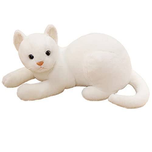 KWIBYBGS Stofftier Katze, Realistisches Katzenplüschtier, Simulation, Lebensechte Plüschkatze, Stofftier, Katzenplüschtier, Kuscheltiere, Haustierspielzeug/White/33Cm KWIBYBGS Stofftier Katze, Realistisches Katzenplüschtier, Simulation, Lebensechte Plüschkatze, Stofftier, Katzenplüschtier, Kuscheltiere, Haustierspielzeug/White/33Cm von KWIBYBGS