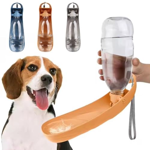 Hunde-Wasserflasche, faltbar, Reise-Wasserflasche, für den Außenbereich, tragbarer Hunde-Wasserspender mit faltbarem Trinkbecher, Schüssel für Spaziergänge, Wandern, Reisen, Welpenzubehör, von KWJNH