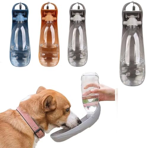 Hunde-Wasserflasche, faltbar, Reise-Wasserflasche, für den Außenbereich, tragbarer Hunde-Wasserspender mit faltbarem Trinkbecher, Schüssel für Spaziergänge, Wandern, Reisen, Welpenzubehör, von KWJNH