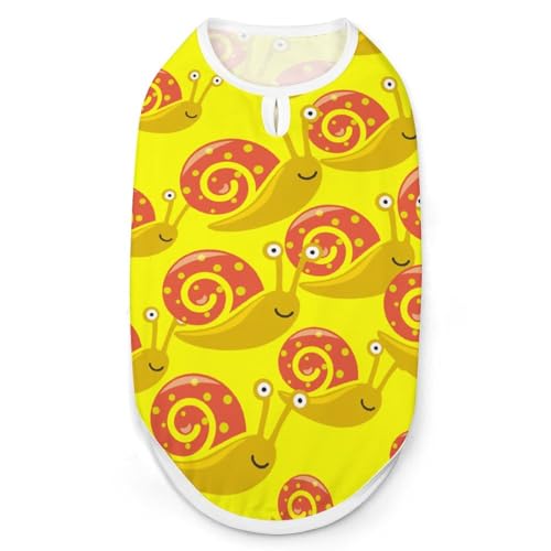 Lustiges Hunde-Shirt mit Schnecken-Motiv, Katzenkleidung, Sommer, atmungsaktiver Pullover, ärmellos, Tanktop für kleine, mittelgroße und große Haustiere Lustiges Hunde-Shirt mit Schnecken-Motiv, Katzenkleidung, Sommer, atmungsaktiver Pullover, ärmellos, Tanktop für kleine, mittelgroße und große Haustiere von KWQDOZF