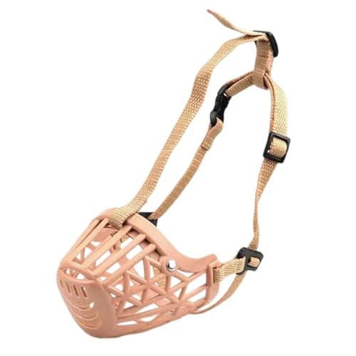 Hundekorb Maulkorb, Hunde-Trainingskorb-Maulkorb, Kunststoff, Mehrfarbig, Größen 1–7(Brown,5) von KXAOXGRC