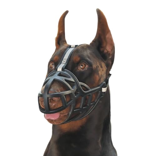Hundekorb Maulkorb, Käfig-Maulkorb for Hunde, atmungsaktiv, verstellbar, trinkbar, for Training, 1 Stück, Schwarz, 6 Größen(1#) von KXAOXGRC