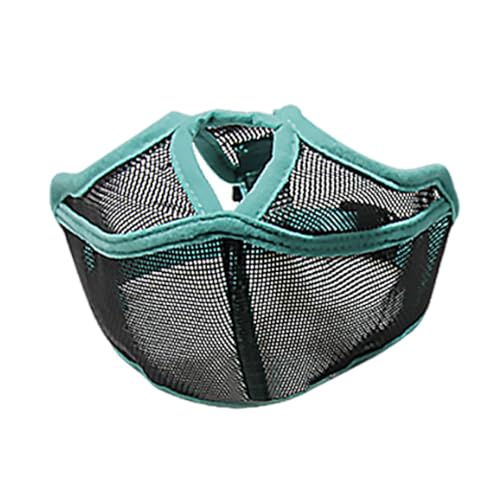 Hundekorb Maulkorb, Mesh-Nylon-Maulkorb for Hunde mit Riemenverstellung for Frenchie, Mehrfarbig, mehrere Größen(Green,L) von KXAOXGRC