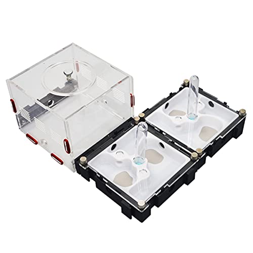 3D-Druck Ameisenhaus Flaches Ameisennest Acryl Ameisenfarm Spleißbar Unbegrenzte Erweiterung Ameisen Habitat Box Ameisenkiste Haustier Werkstatt 24 x 21 x 9 cm mit Wasserturm von KXCR