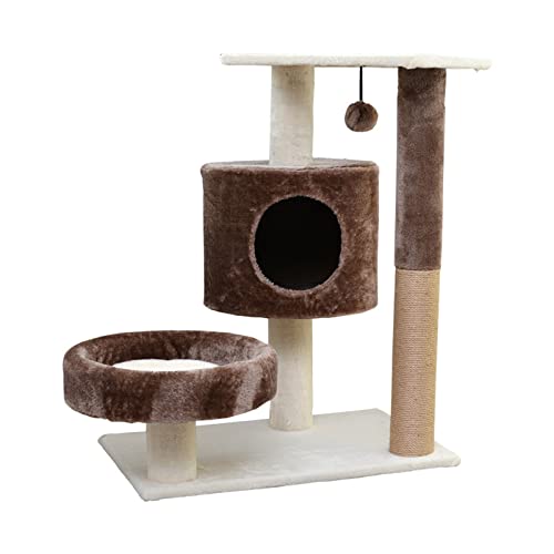Katzenbaum für Haustiere, Katzenturm für Hauskatzen, mit Sisal überzogener Kratzbaum und Katzenhaus Katzenbaum für Haustiere, Katzenturm für Hauskatzen, mit Sisal überzogener Kratzbaum und Katzenhaus von KXQYIKYI