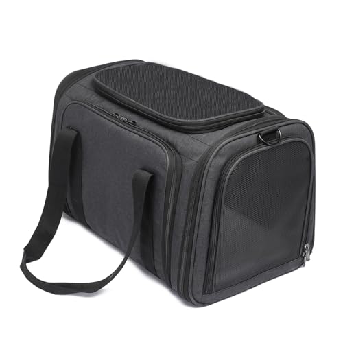 Katzenträger Outdoor tragbarer Handheld -Zettbeutel faltbar erweiterbarer Haustier -Rucksack atmungsaktives Katzenkisten -Katzen -Rucksack für kleine mittelgroße große Größe von KXQYIKYI