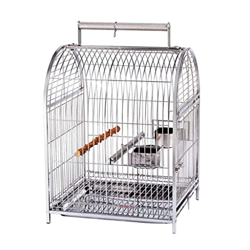Massiver 62 cm tragbarer Vogelkäfig, einfacher Retro-Vogelkäfig, 304 Edelstahl, Vogelkäfig, langlebig, Vogelkäfig, Vogelkäfig, Vogelkäfig Massiver 62 cm tragbarer Vogelkäfig, einfacher Retro-Vogelkäfig, 304 Edelstahl, Vogelkäfig, langlebig, Vogelkäfig, Vogelkäfig, Vogelkäfig von KXQYIKYI