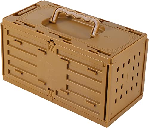 Solider tragbarer Vogelkäfig, rechteckig, Flugkäfig, Haustierprodukte, Vogelkäfig, Papageien, Vogelzuchtbox, Heimkiste, Gehege für Vögel (Braun, 1 Stück) von KXQYIKYI