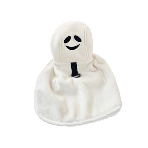 Halloween-Kostüm für Hunde, Halloween-Kostüm, Haustierumhang für Bichon, Teddy, Chihuahua, Malteser, kleine Hunde (Geist, L) von KXWDKJ