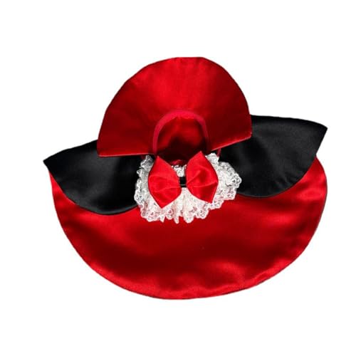 Hundekostüm, Halloween, Haustierkostüm, Umhang für kleine, mittelgroße Hunde und Katzen (Rot 01, XS) von KXWDKJ