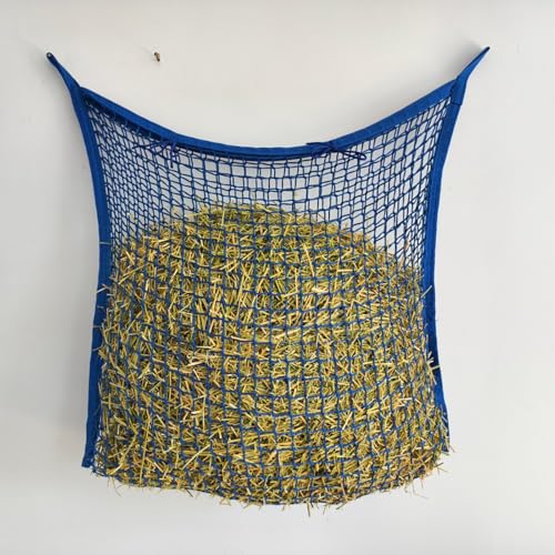 KXWDKJ Heunetz, Futterbeutel für Pferde und Ziegen, langsamere Fütterung (Blau, 254 x 406,4 cm) von KXWDKJ