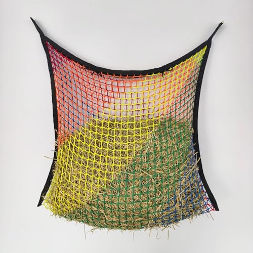 KXWDKJ Heunetz, Futterbeutel für Pferde und Ziegen, langsames Füttern (Farbe, 254 x 406,4 cm) von KXWDKJ