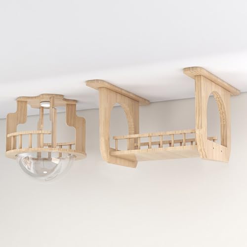 Katzenregale für Wand Katzenklettern an der Decke installiert inkl. Dachbodenbrücke (Himmelboden + Himmelsbrücke) von KXWDKJ