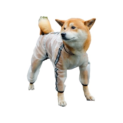 Regenjacke für Hunde, Regenmantel für Hunde mit Kapuze, Loch für die Leine, für Outdoor-Abenteuer, Spaziergänge, Größe XXL von KXWDKJ