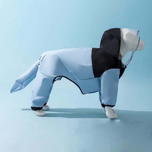Regenjacke für Hunde, große Hunde, wasserdicht, für mittelgroße und große Hunde wie Golden Retriever, Labrador, Dobermann und Schäferhund, Blau / Schwarz, Größe 3XL Regenjacke für Hunde, große Hunde, wasserdicht, für mittelgroße und große Hunde wie Golden Retriever, Labrador, Dobermann und Schäferhund, Blau / Schwarz, Größe 3XL von KXWDKJ