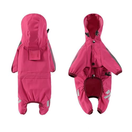 Regenmäntel für Hunde, Regenjacke für Hunde mit Kapuze, Loch für die Leine für Outdoor-Abenteuer, Spaziergänge, Rosa, Größe S Regenmäntel für Hunde, Regenjacke für Hunde mit Kapuze, Loch für die Leine für Outdoor-Abenteuer, Spaziergänge, Rosa, Größe S von KXWDKJ