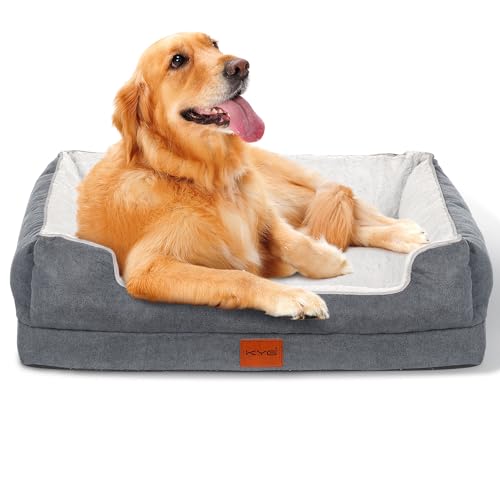KYG Hundebett Orthopädisches Hundebetten Ergonomisches Hundekissen für Hunde, Bezug abnehmbar waschbar, Hundebett Grosse Hunde, L, 90x70x20cm KYG Hundebett Orthopädisches Hundebetten Ergonomisches Hundekissen für Hunde, Bezug abnehmbar waschbar, Hundebett Grosse Hunde, L, 90x70x20cm von KYG