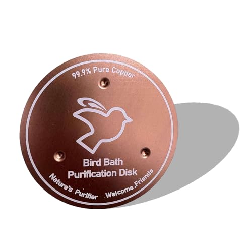 KYGVHOHI VogelträNke Aus Kupfer, AußEnhaus Vogelbad Reinigen Kupferscheiben, Langlebig, Physische Sicherheit Reinigen WasserqualitäT, Zeit Sparen von KYGVHOHI