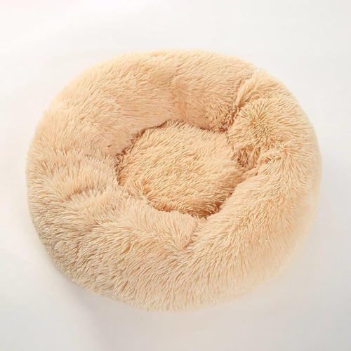 Haustierhütte, Plüsch, Dount, Katzenmatte, rutschfest, warmes Hundebett, weiche Kunstfell-Oberfläche, flauschig, Anti-Angstzustände, Größe L, Honig Aprikose Haustierhütte, Plüsch, Dount, Katzenmatte, rutschfest, warmes Hundebett, weiche Kunstfell-Oberfläche, flauschig, Anti-Angstzustände, Größe L, Honig Aprikose von KYMMPL