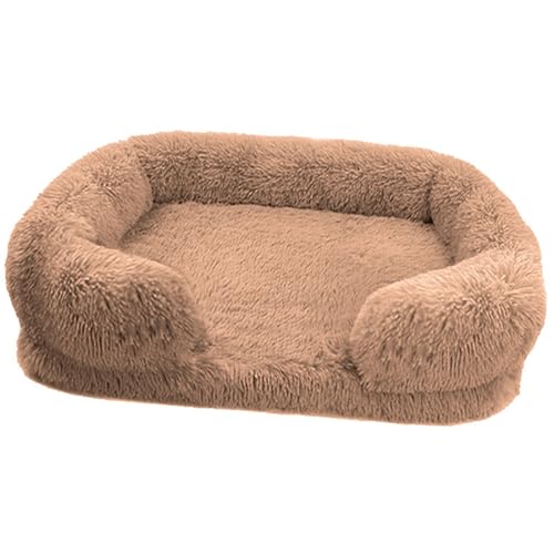 KYMMPL Bequemes Hundebett, orthopädisches Hundebett, waschbar, flauschig, rechteckig, Katzenbett mit rutschfester Unterseite, selbsterwärmend, Hundekissen, Sofa (2XL (120 x 80 x 20), 2350 g, leichter von KYMMPL