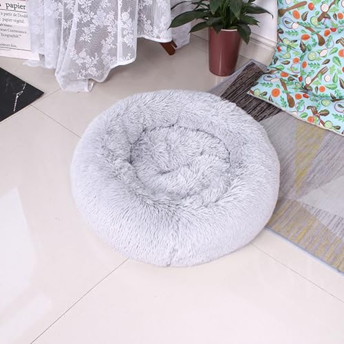 KYMMPL Beruhigendes Marshmallow-Donut-Hundebett, Anti-Angst, rund, weich, flauschig, Plüsch, verdickt, warm, Haustierbett für Hunde und Katzen (30 cm, Style19) von KYMMPL