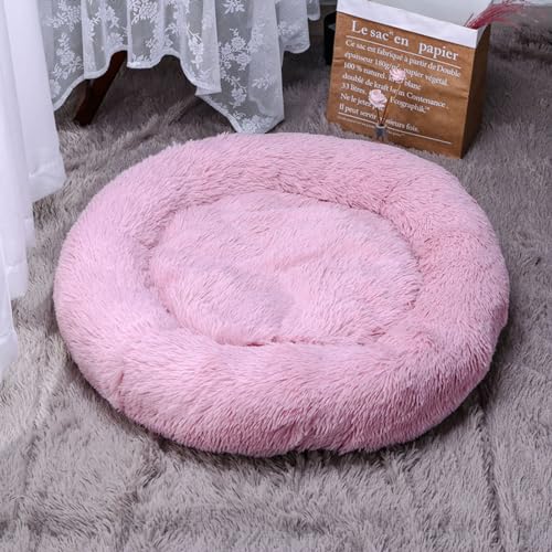 KYMMPL Beruhigendes Marshmallow-Donut-Hundebett, Anti-Angst, rund, weich, flauschig, Plüsch, verdickt, warm, Haustierbett für Hunde und Katzen (40 cm, Stil 15) von KYMMPL