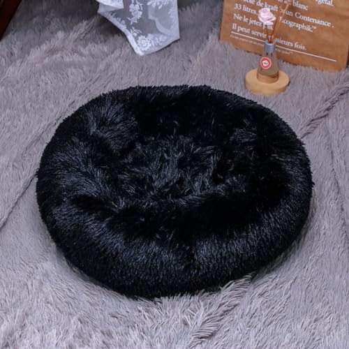 KYMMPL Beruhigendes Marshmallow-Donut-Hundebett, Anti-Angst, rund, weich, flauschig, Plüsch, verdickt, warmes Haustierbett für Hunde und Katzen (120 cm, Stil 5) von KYMMPL