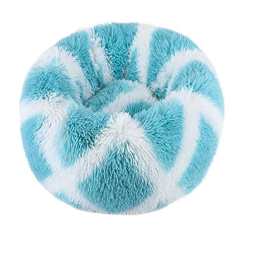 KYMMPL Plüsch-Katzenbett, Anti-Angst, beruhigend, rund, abnehmbar, waschbar, warm, flauschig, Haustiermatte, Kissen, Sofa (100 cm, Stil 3) von KYMMPL