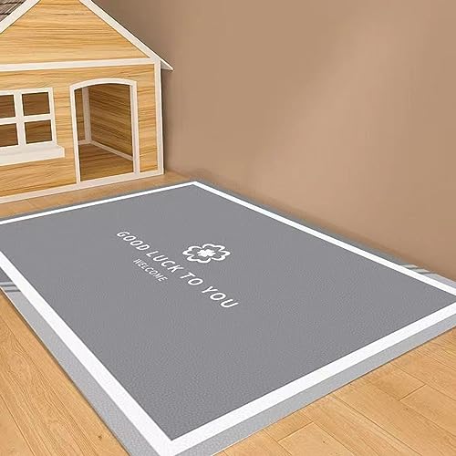 Schmutzdichte Matte für Haustiere, wasserdicht, öldicht, kleiner Teppich für Hunde, Katzen, Cartoon-Haustiermatte, rutschfeste Unterseite (Stil 10,60 x 90 cm) von KYMMPL