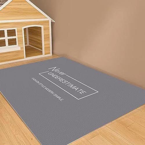 Schmutzdichte Matte für Haustiere, wasserdicht, öldicht, kleiner Teppich für Hunde, Katzen, Cartoon-Haustiermatte, rutschfeste Unterseite (Stil 6,50 x 80 cm) von KYMMPL