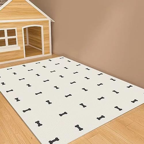 Schmutzdichte Matte für Haustiere, wasserdicht, öldicht, kleiner Teppich für Hunde, Katzen, Cartoon-Haustiermatte, rutschfeste Unterseite (Stil 9,140 x 200 cm) von KYMMPL