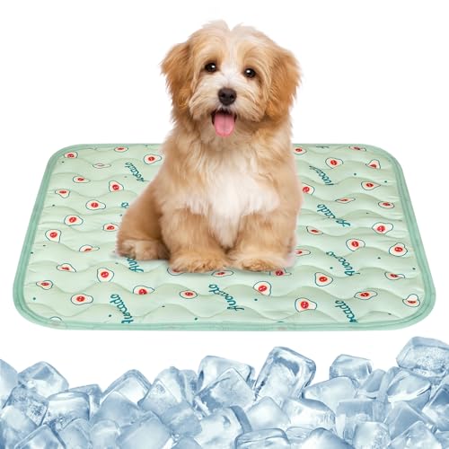 Kühlmatte für Hunde, Selbstkühlende Hundematte, Sommer Kühlkissen, Weiche Schlafmatte für Hunde Katzen, Waschbare Atmungsaktive Kühlmatte für Haustiere, für Drinnen, Draußen, Auto (50 x 40 cm) Kühlmatte für Hunde, Selbstkühlende Hundematte, Sommer Kühlkissen, Weiche Schlafmatte für Hunde Katzen, Waschbare Atmungsaktive Kühlmatte für Haustiere, für Drinnen, Draußen, Auto (50 x 40 cm) von KYSUN