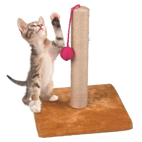 KZ GARDEN - Kratzbaum für Katzen mit Ball, Kratzturm, Sisal, Kratzbaum, Kätzchen, Höhe 30 cm, Spielmatte für Katzen von KZ GARDEN