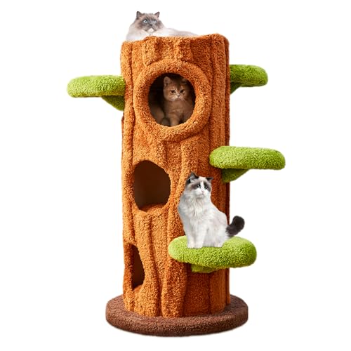 Luxus Simulation Klettergerüst Bett für mehrere Katzenbaum Stil Grün (119,9 cm) von KZLAA