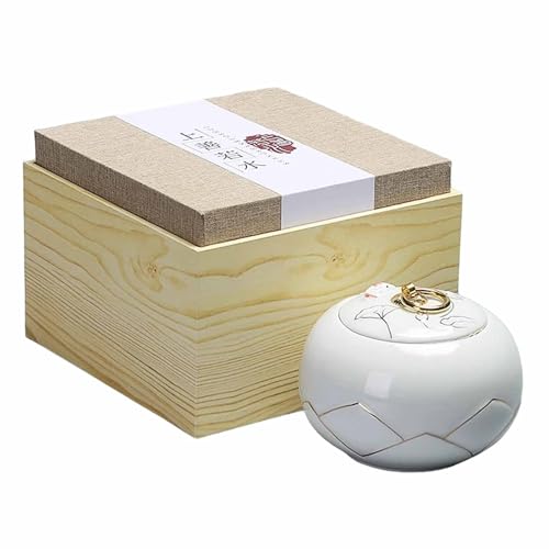 Kleine Urne für menschliche Asche, handgefertigte Keramikurne, schöne kleine Andenkenurnen für Hunde und Katzen, mit hochwertiger Geschenkbox Kleine Urne für menschliche Asche, handgefertigte Keramikurne, schöne kleine Andenkenurnen für Hunde und Katzen, mit hochwertiger Geschenkbox von KaBuea