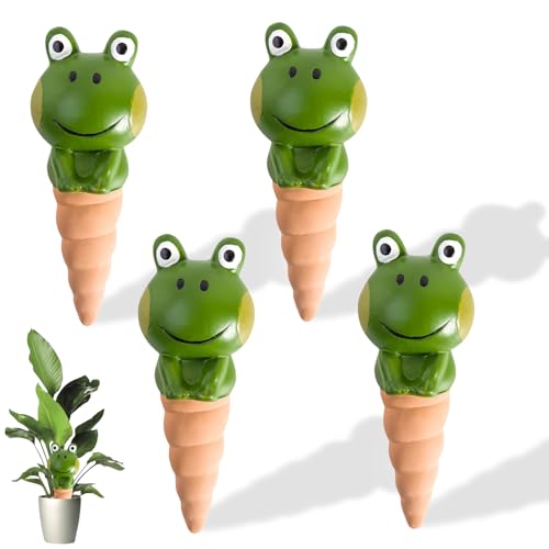 Bewässerungskugeln für Pflanzen, Automatische Pflanzenbewässerung Wasserspender, 4 Stück Frosch Design Wasserspender Pflanzen, Keramik Blumen Bewässerungssystem für Drinnen und Draußen (Stil B) Bewässerungskugeln für Pflanzen, Automatische Pflanzenbewässerung Wasserspender, 4 Stück Frosch Design Wasserspender Pflanzen, Keramik Blumen Bewässerungssystem für Drinnen und Draußen (Stil B) von Kaezuy
