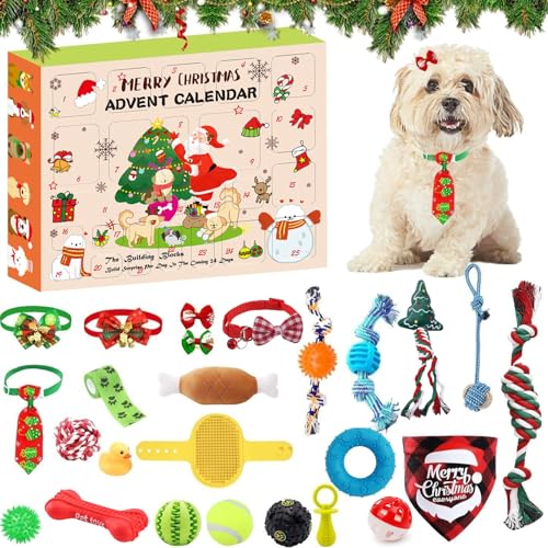 Kaezuy Adventskalender Für Hunde 24 Tage Interaktives Spielzeug Kauspielzeug Für Zahnpflege Und Beschäftigung Geschenk Für Haustiere (B) von Kaezuy