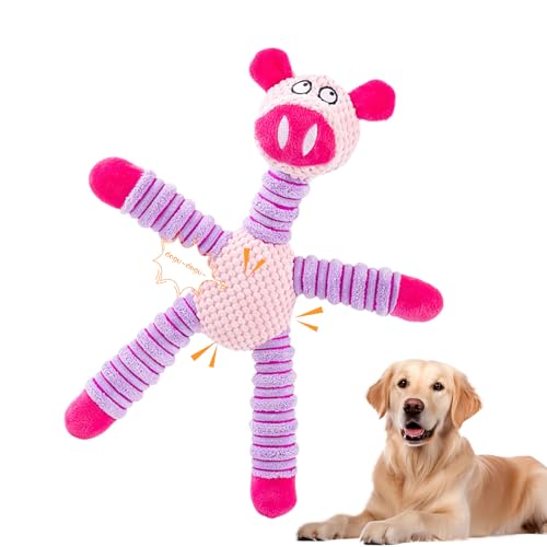 Kaezuy Hundespielzeug Für Große Hunde Unzerstörbares Spielzeug Mit Quietschfunktion Aus Robustem Stoff Und Kunststoff Für Welpen Kleine Mittelgroße Und Große Hunderassen (B) von Kaezuy