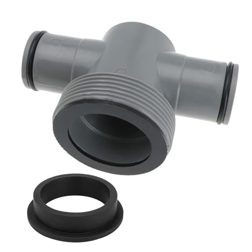Kaezuy T Stück Wasseranschluss für ø38mm Schlauch, 3-Way Hose Connector, Poolschlauch Adapter, Schlauch Pool T Stück, Pool 3 Wege Ventil Schlauchverbinder, Pool Anschlussset für Poolschläuche von Kaezuy